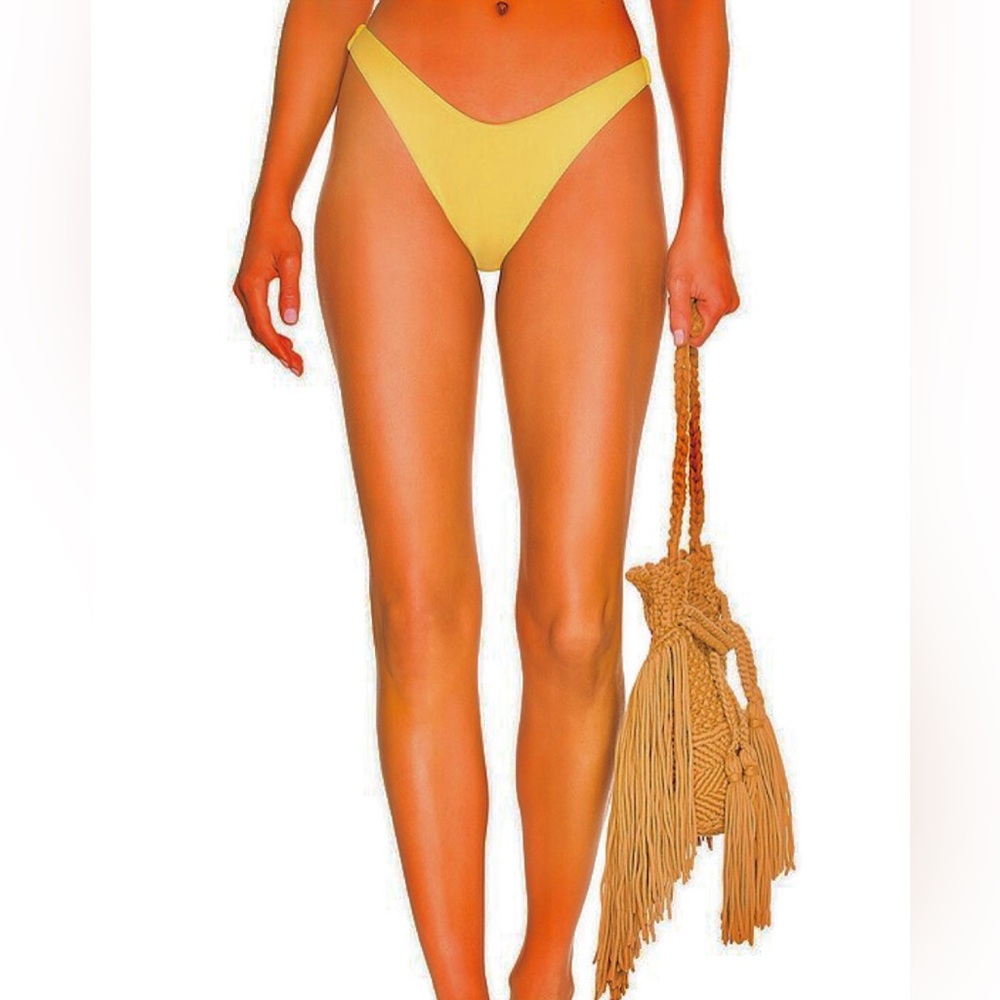 L Space Cabana Bitsy Bikini Bottom in Lemon Drop NWT (M)
